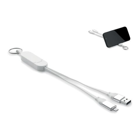 60W cable keyring recycled ABS