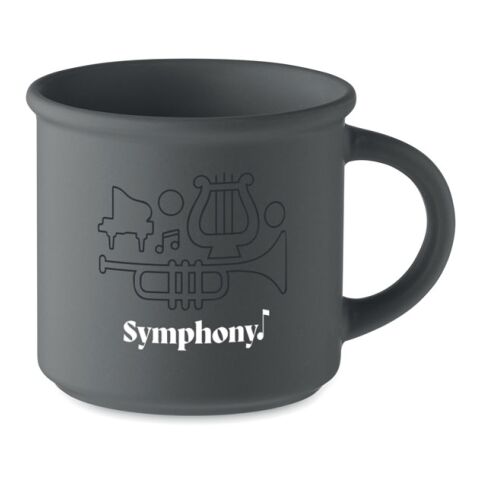 Matt ceramic mug 300 ml grey | No Branding | not available | not available