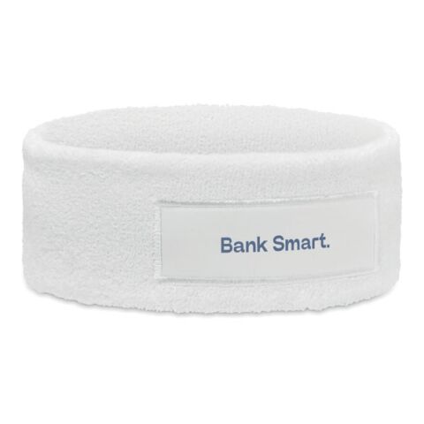 Headband in polycotton white | No Branding | not available | not available | not available