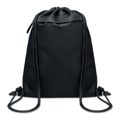 Drawstring bag in 600D RPET black | No Branding | not available | not available | not available