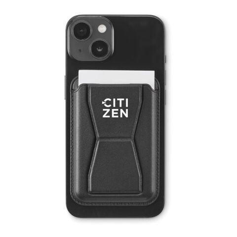 Magnetic PU cardholder black | No Branding | not available | not available