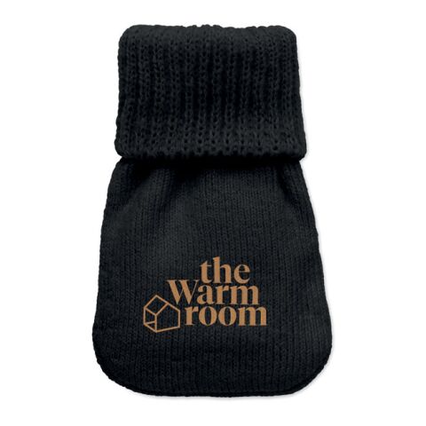 Hand warmer knitted polyester black | No Branding | not available | not available | not available