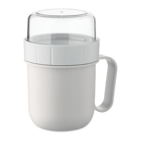 On the go cup in PP 450 ml white | No Branding | not available | not available | not available