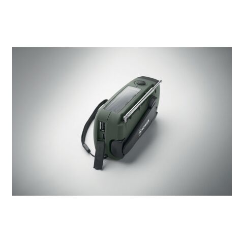 Portable radio with LED torch Dark green | No Branding | not available | not available | not available