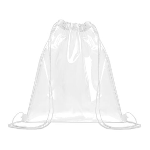 Transparent drawstring bag