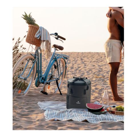 Cooler rucksack 600D RPET grey | No Branding | not available | not available | not available