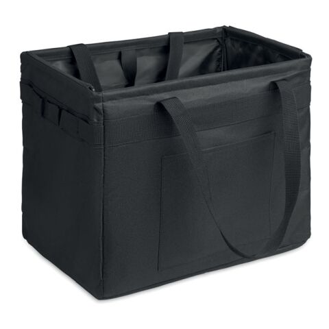 Foldable RPET organizer bag black