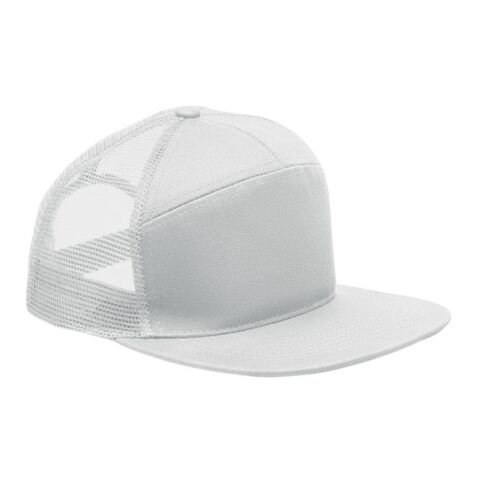 7 panel flat visor cap white | No Branding | not available | not available | not available