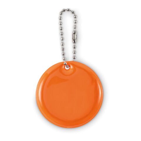 Round reflective keyring