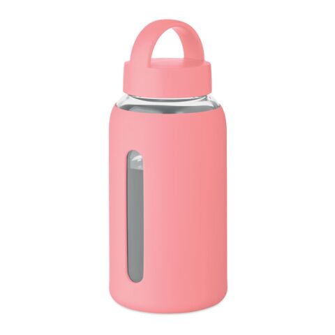 Mid Ocean Germany GmbH Promotional High borosilicate glass bottle – pink – custom branded merch with logo for bulk corporate gifts