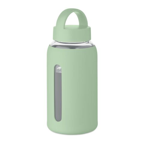 Mid Ocean Germany GmbH Promotional High borosilicate glass bottle – Mint Green – custom branded merch with logo for bulk corporate gifts
