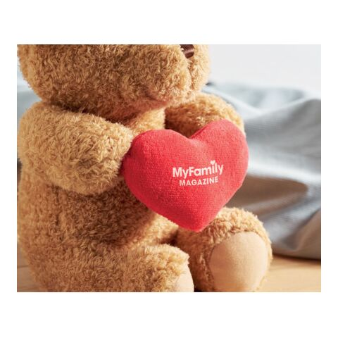 Teddy bear with heart 23cm red | No Branding | not available | not available | not available