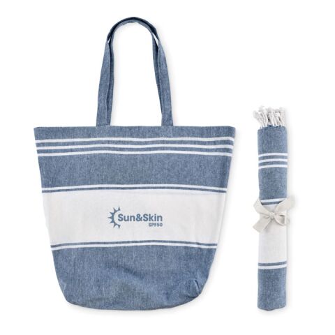 Beach bag with hammam towel