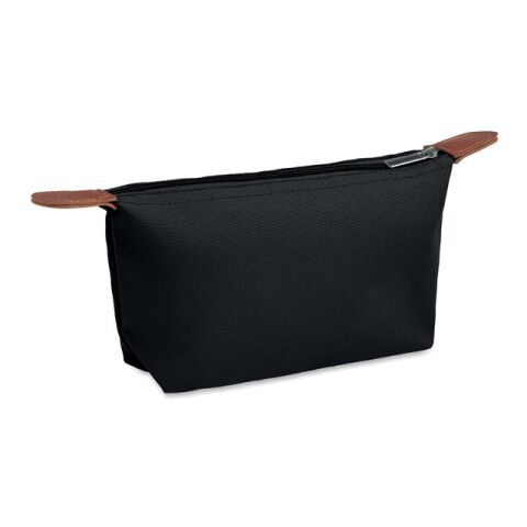 Cosmetic bag in 600D RPET black | No Branding | not available | not available | not available