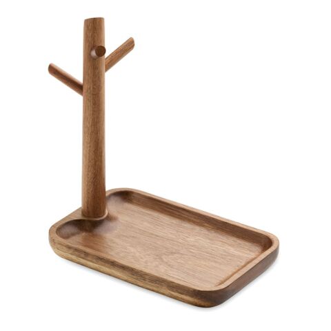 Acacia wood key tray holder wood