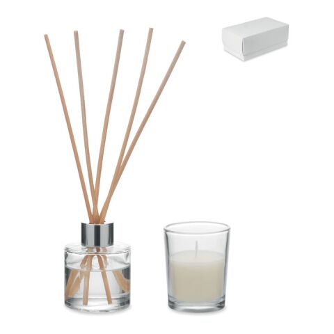 Vanilla diffuser &amp; candle set transparent