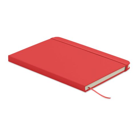 A5 recycled PU notebook red