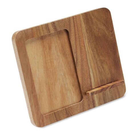 Acacia frame &amp; charger 15W wood
