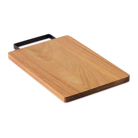 Acacia board with steel handle wood