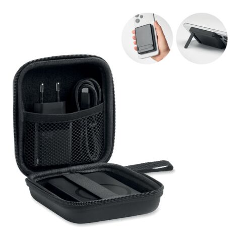 Magnetic power bank set 5000mAh black