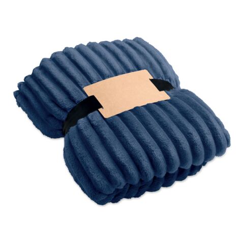 RPET fleece striped blanket