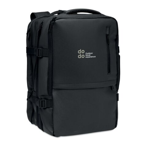 Extendable RPET backpack 20L black
