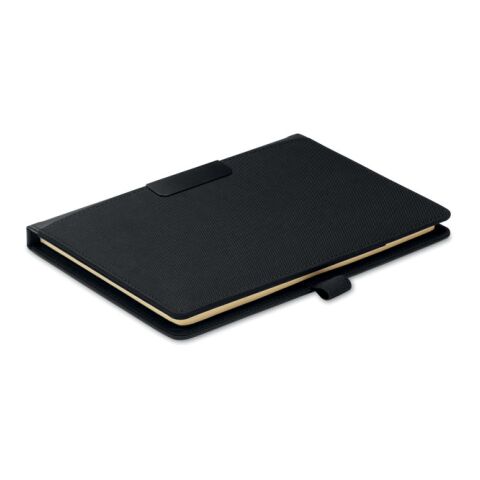 A5 portfolio with notepad black