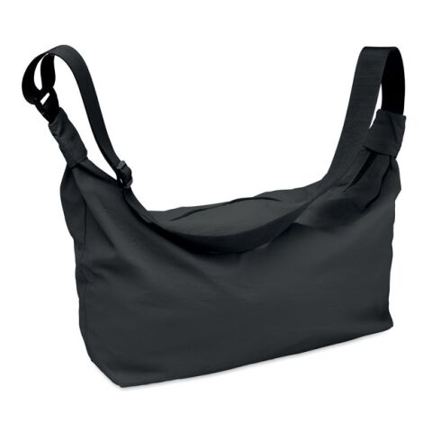 Nylon cross body urban bag black