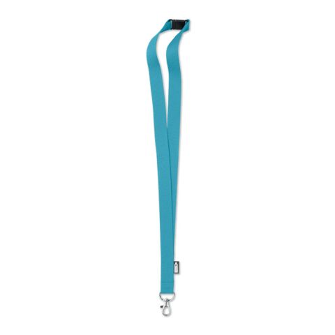 Lanyard in RPET 20 mm turquoise | No Branding | not available | not available | not available