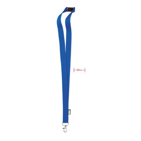 Lanyard in RPET 20 mm royal blue | No Branding | not available | not available | not available