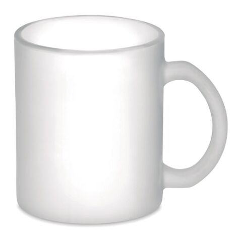 Glass sublimation mug 300ml transparent/white | Without Branding | not available | not available