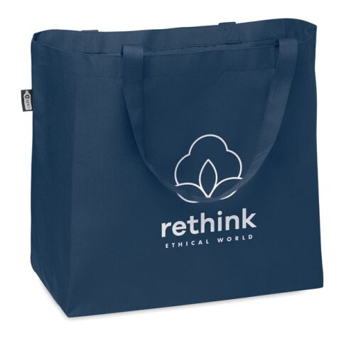 600D RPET large shopping bag blue | No Branding | not available | not available | not available
