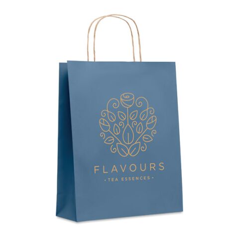 Medium Gift paper bag  90 gr/m² blue | No Branding | not available | not available | not available