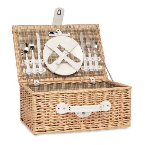 Wicker picnic basket 2 people wood | Without Branding | not available | not available