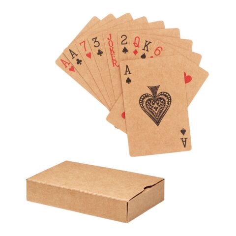 Recycled paper playing cards beige | Without Branding | not available | not available | not available
