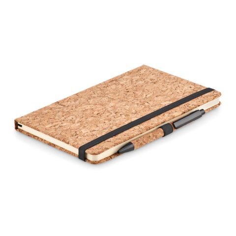 A5 cork notebook with pen