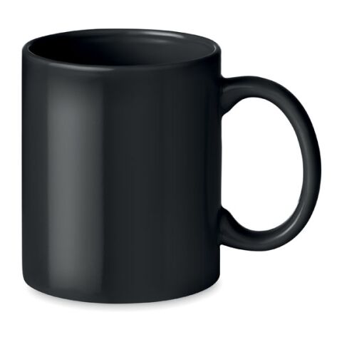 Coloured ceramic mug 300ml black | Without Branding | not available | not available