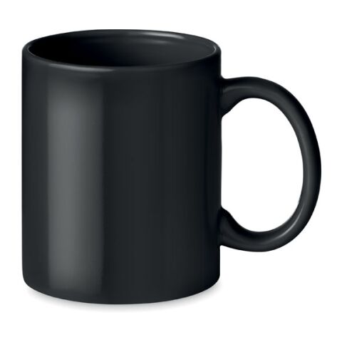 Coloured ceramic mug 300ml black | Without Branding | not available | not available