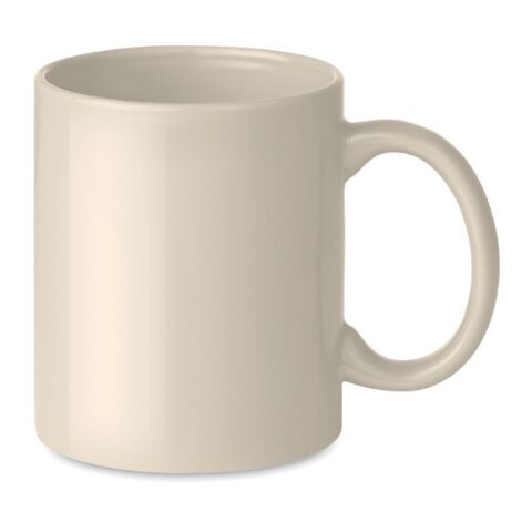 Coloured ceramic mug 300ml beige | No Branding | not available | not available