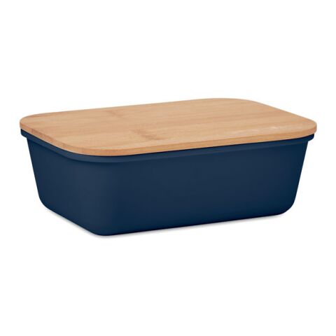 Lunch box with bamboo lid
