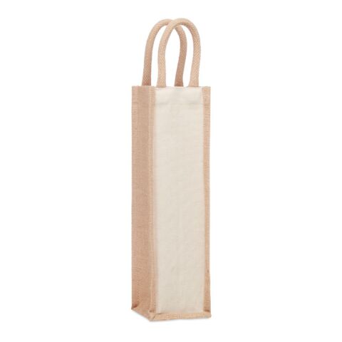 Jute wine bag for one bottle beige | Without Branding | not available | not available | not available