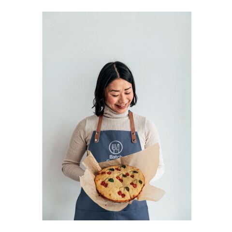 Organic cotton apron 340 gr/m² with 2 front pockets