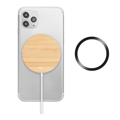 Bamboo wireless charging pad 10W wood | Without Branding | not available | not available | not available