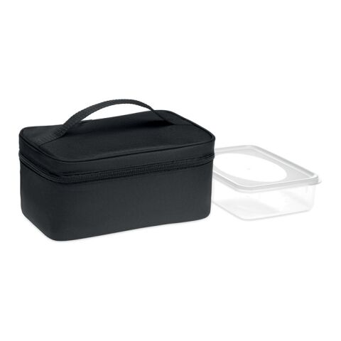 Cooler bag in 600D RPET with 1900ml lunch box black | Without Branding | not available | not available | not available