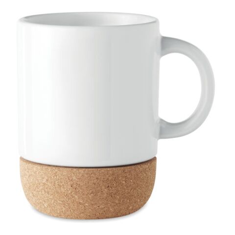 Mug with cork base white | Without Branding | not available | not available