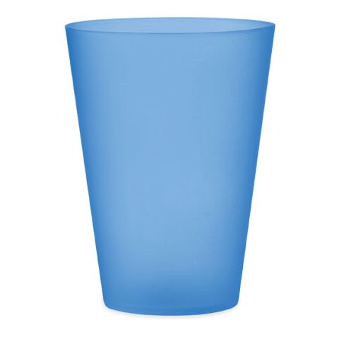 Reusable event cup 300ml transparent/blue | No Branding | not available | not available