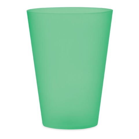 Reusable event cup 300ml transparent/green | No Branding | not available | not available