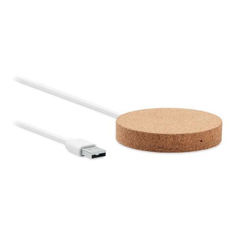 Round shaped wireless charging pad 10W beige | Without Branding | not available | not available