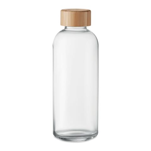 Glass bottle 650ml, bamboo lid 
