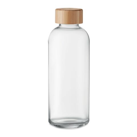Glass bottle 650ml, bamboo lid